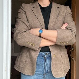 Women’s Vintage Brown Blazer size 12